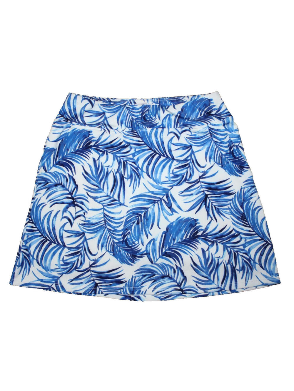NEW Tommy Bahama Skort Skirt XS Blue Leaves Pockets Golf Tennis Pickleball NWOT